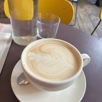 Chai latte with oatmylk: tasty and creamy but weak  at Rabarber in Utrecht