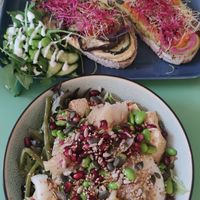 Boon Salat und "gemixte" Brote at Boon in Ghent