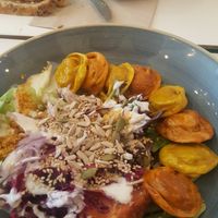 Big davai salad & soup of the day at Boon in Ghent