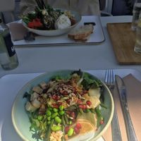 The one vegan salad, and my date had the burrata salad  at Boon in Ghent