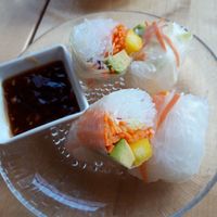 Rice paper rolls at Himo in Rovaniemi