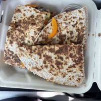 Veggie Quesadilla with Soy Ground  at Burrito Boyz in Waterloo