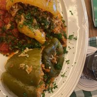 stuffed peppers with rice  at Alter Wirt Moosach in Munich