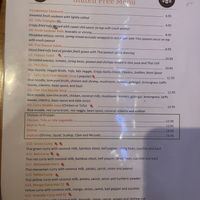 Gluten free menu at Thai9 in Lincoln
