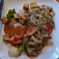 Tofu drunken noodle at Thai9 in Lincoln