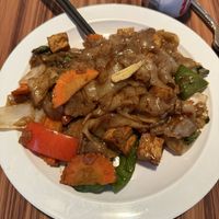 Tofu drunken noodles  at Thai9 in Lincoln