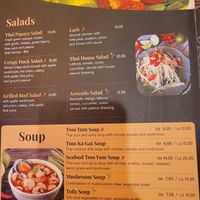 Vegan options have green leaf at Bangkok Bistro in Manalapan