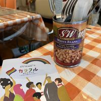 Recycled containers   at News Cafe in Tokyo