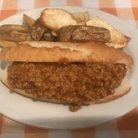 Seitan sloppy joe at News Cafe in Tokyo
