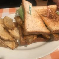 Cajun seitan sandwich at News Cafe in Tokyo