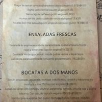 Menu Page 1 at Los Fogones de Luzia in Orio