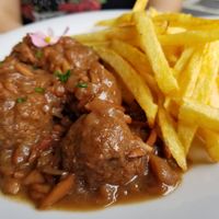 Albondigas at Los Fogones de Luzia in Orio