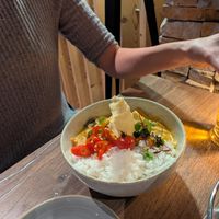 The Thai red tofu curry at Barry's in Grindelwald