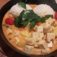 Thai red curry at Barry's in Grindelwald
