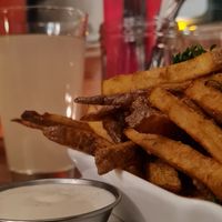 Pommes 🍟 with sauce 😋 at Neue Republik Reger in Berlin