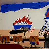 Das Interieur at Neue Republik Reger in Berlin