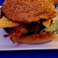 Bbq burger at Neue Republik Reger in Berlin