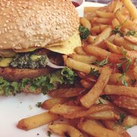 No girlfriend burger  at Neue Republik Reger in Berlin
