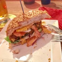 “Chicken” burger at Neue Republik Reger in Berlin