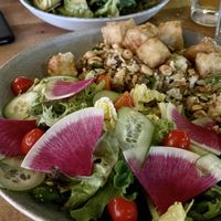 Watermelon radishes - c’mon.    at Earls Kitchen + Bar - Mainland in Vancouver