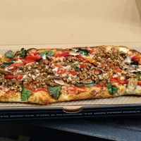Vegan pizza at &pizza - E St in Washington