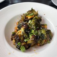 Brussels sprouts without bacon  at McKays Public House in Bar Harbor