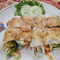 Fresh Spring Roll, 100 Baht at May Kaidee in Bangkok