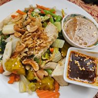 Stir Fried Vegetables with Cashew Nuts, 100 Baht at May Kaidee in Bangkok