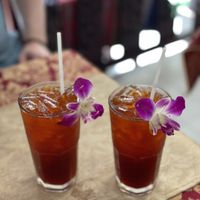 Iced tea - May Kaidee, Bangkok  at May Kaidee in Bangkok