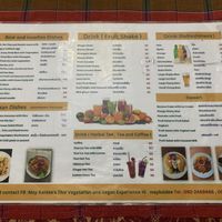 Menu Side 2  at May Kaidee in Bangkok