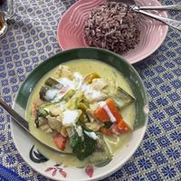 Green curry  at May Kaidee in Bangkok
