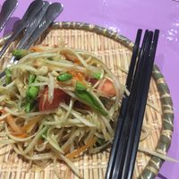 Papaya salad at May Kaidee in Bangkok