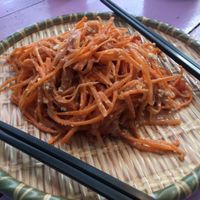 Carrot salad (so flavourful!) at May Kaidee in Bangkok