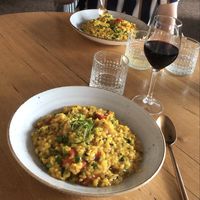 Vegan Saffron Risotto at Planar in Sydney