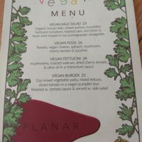 Menu November 2018 at Planar in Sydney