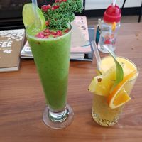 Green machine smoothie at Oar Cafe in West Lakes