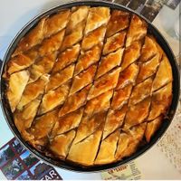 Baklava is a rich,sweet dessert pastry made of layers filled with nuts and held together with syrup.
Our baklava is also vegan. at Caffe Lasta in Mostar