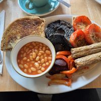Vegan breakfast  at Glen Rowan cafe in Invermoriston