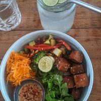 Tofu satay bowl at Koha Surf Cafe & Lounge in Unawatuna
