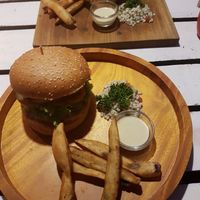 wrap and burger at Koha Surf Cafe & Lounge in Unawatuna