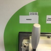 self service ice cream  at Lucka Ice cream in Kranjska Gora