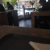 Inside sitting area at De Frietfabriek in Amstelveen