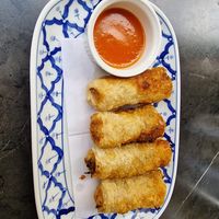 Vegetable spring rolls at Pattaya in La Rochelle