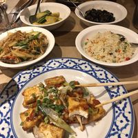 Delicious food! Something for everyone... meat eaters and vegans alike!  at Pattaya in La Rochelle