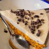 Carrot cake crudivegano  at Curcuma Green Food in Burgos