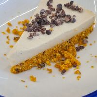 Carrot cake at Curcuma Green Food in Burgos
