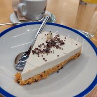 Dessert / raw carrot cake at Curcuma Green Food in Burgos