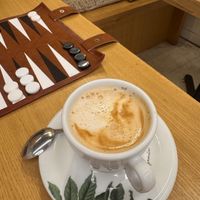 Cappuccinoo  at Curcuma Green Food in Burgos