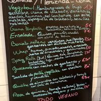 Menu  at Curcuma Green Food in Burgos