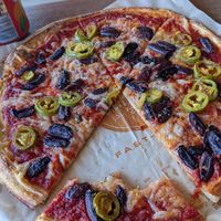 Dry pizza at Blaze Pizza in Lake Buena Vista
